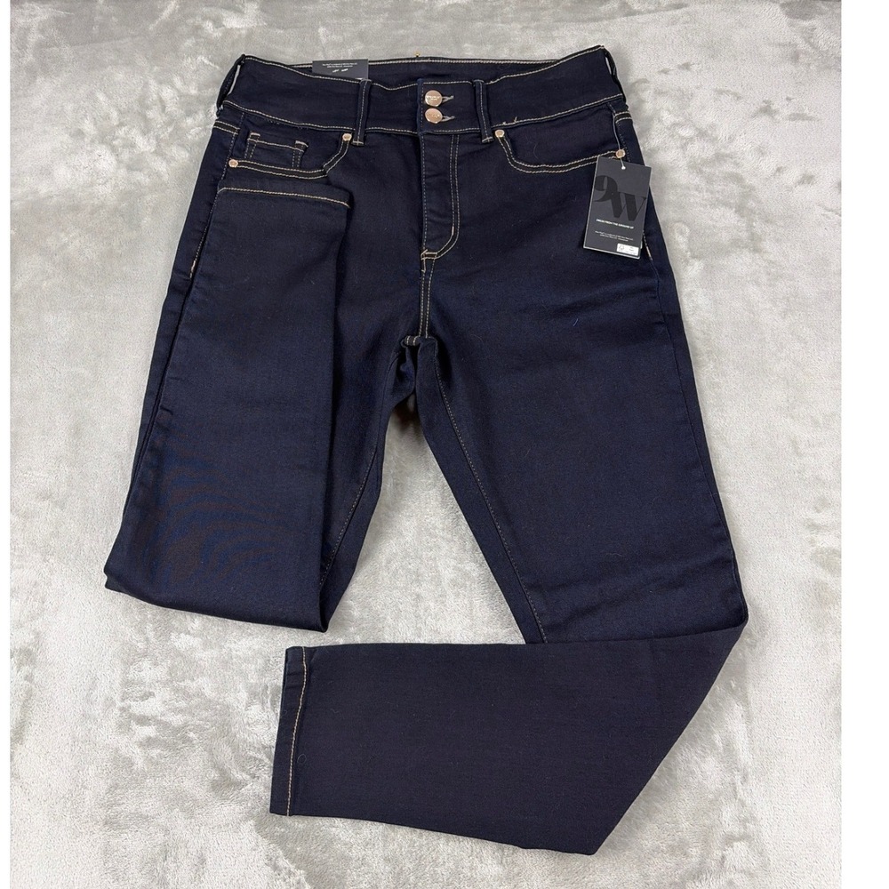 Nine West Jeans Womens 10P Skinny Dark‎ Wash Indigo Stretch Denim Petite New
